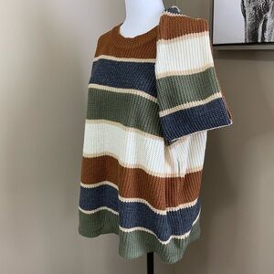 SHEIN Lune Drop Shoulder Crew Next Knit Sweater